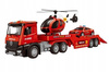 Auto Laweta Truck Straż Pożarna Engine Z Helikopterem Oraz Autem Dla Dzieci