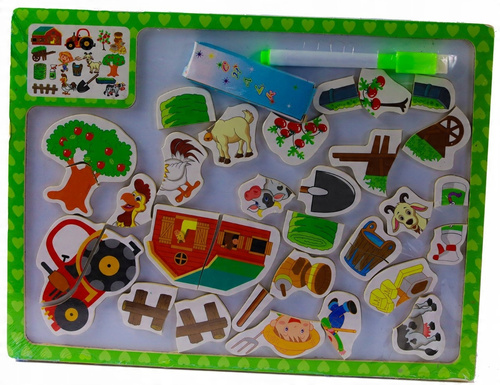 Układanka Tablica Magnetyczna Suchościeralna 30X23