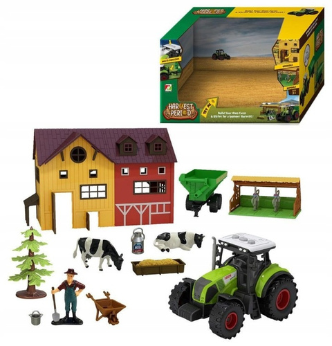 Zestaw Farma Z Traktorem Metalowym Efekty Świetle Oraz Dźwiękowe