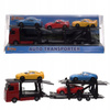 Auto Transporter Laweta Z Trzema Autami Samochodami Metalowe