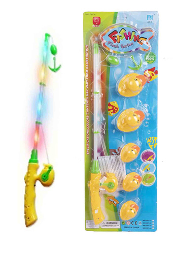 GRA ZRĘCZNOŚCIOWA WĘDKA ŚWIECĄCA KACZUSZKI