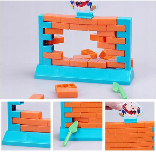 Zburzenie Muru Gra Zręcznościowa Ustawianie Cegiełek Spadające Jajko