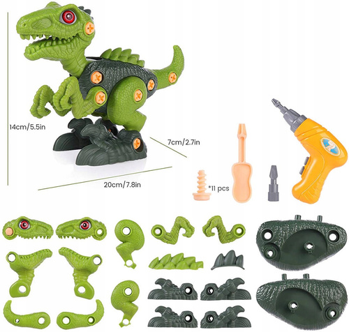 Dinozaur DO skręcania rozkręcania Zestaw wkrętarka