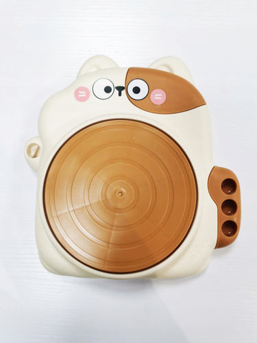 Zestaw Kreatywny Dla Dzieci Koło Garncarskie Farbki Glina W Kształcie Kota