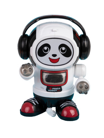 ROBOT PANDA W SŁUCHAWKACH