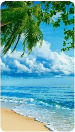 Diamentowa Mozaika Haft Diamentowy Rajska Plaża 80x40cm