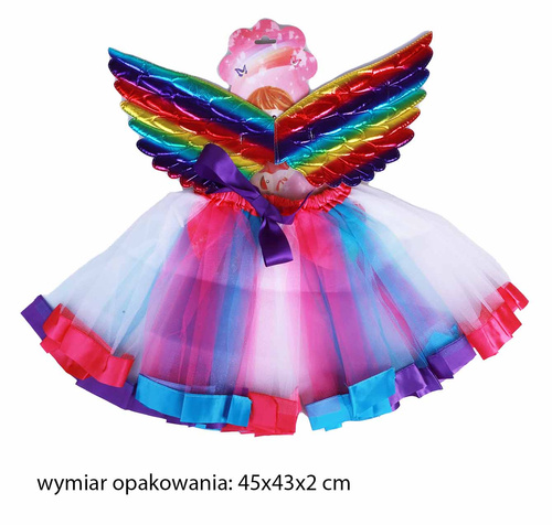 STRÓJ KSIĘŻNICZKA OPASKA SKRZYDEŁKA SPÓDNICZKA