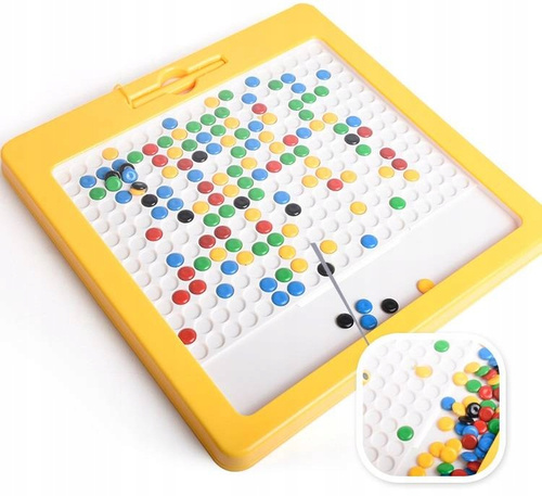 Tablica Mozaika Magnetyczna Guziczki Magpad Montessori Aż 31/31cm