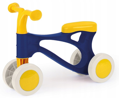 Rowerek Biegowy Lena Jeździk Do Odpychania Lekki 18M+ Grafitowo Żółty