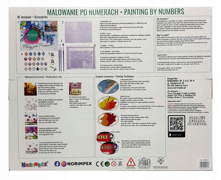 Malowanie Po Numerach Park Jesienią 50X40 Cm+ Rama