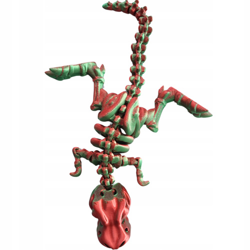 Figurka Dinozaur Druk 3D Ruchome Elementy Błyszczący Zabawka Sensoryczna