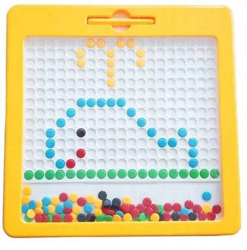Tablica Mozaika Magnetyczna Guziczki Magpad Montessori Aż 31/31Cm