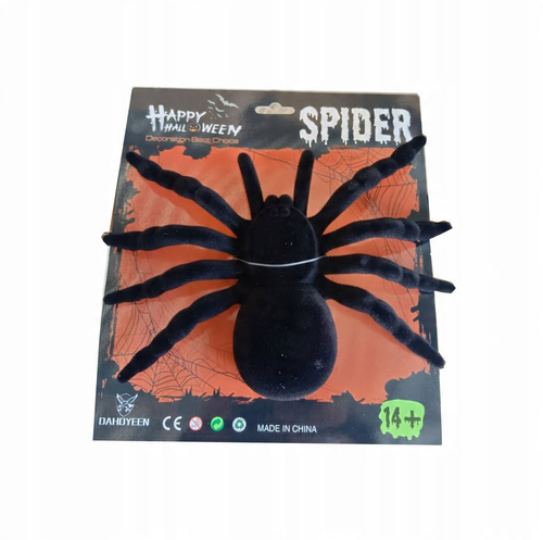 Kosmaty Pająk Czarny Idealny Na Hallowen Dla Dzieci