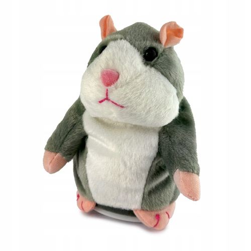 ZABAWKA GADAJĄCA INTERAKTYWNA POWTARZAJĄCA CHOMIK RUSZAJĄCY GŁOWĄ