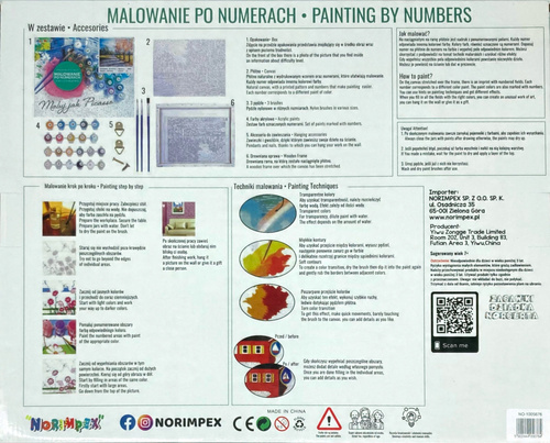 Malowanie Po Numerach Biały Tygrys 50X40 Cm Na Ramie