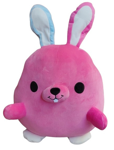 PLUSZ KRÓLIK OKRĄGLAK DWUKOLOROWE USZY 60 CM, pak 50
duża pluszowa maskotka różowego królika. Dwa kolory uszu.