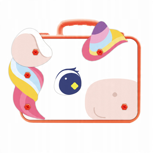 Klocki 3D Jednorozec Do Skrecania W Walizce Zabawa Manualna