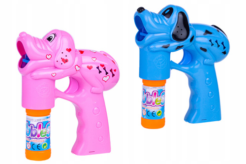 Pistolet Aparat Do Baniek Kształt Pieska Wytwarzajacy Bańki Światło Dźwięk