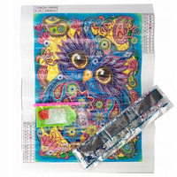 Diamentowa Mozaika Haft Mandala 7D Sowa 30X40 Cm