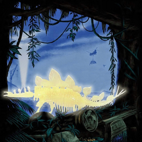 Skamielina Fluor Dinozaur Szkielet Stegozaur 3D