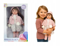 Lalka Słodka Maja Z Kamizelką Różowa Z Pomponami Oraz Czapką