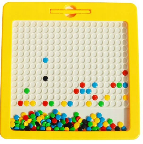 Tablica Mozaika Magnetyczna Guziczki Magpad Montessori Aż 31/31Cm