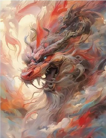 DIAMENTOWA MOZAIKA SMOK Z CHMUR PAK 30
30X40