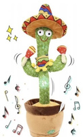 TAŃCZĄCY KAKTUS Z GITARĄ ŚPIEWAJĄCY POWTARZAJĄCY INTERAKTYWNY DLA DZIECI