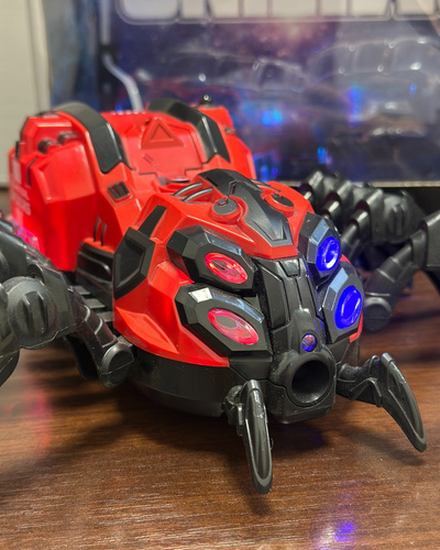 Robot Pająk Zdalnie Sterowany Pilotem z Efektami Światła Dźwięku i Parą