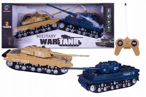 2X Czołg Zdalnie Sterowny Na Radio Zestaw Tiger I I Type 99