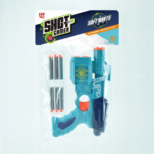 Pistolet Na Naboje Piankowe Shot Gamer Zestaw Z 6 Nabojami