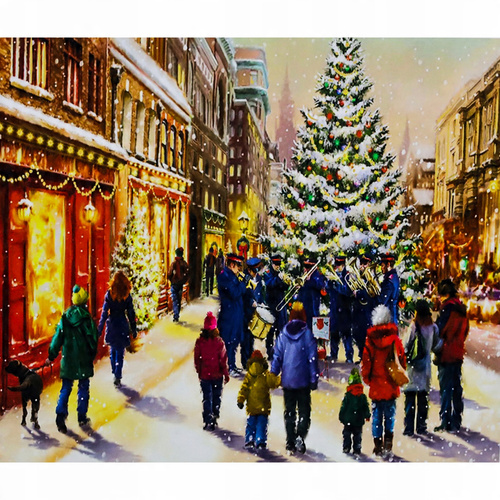 Malowanie Po Numerach Przy Choince 40X50