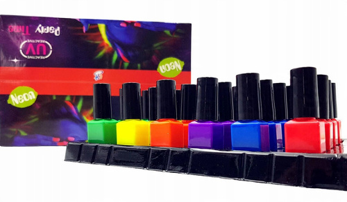Bezpiczne Lakiery Do Paznokci Neonowe Świecą W Świetle Uv