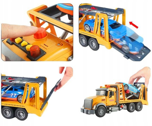 Truck Auto Laweta Z Samochodem Ruchome Elementy Efekty Dźwi/Świetlne