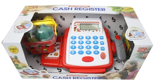 KASA SKLEPOWA Z ZAKUPAMI KX CZERWONA KARTON 12/24
wymiary opakowania 31,5x16x13,5 cm