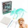 Skamielina Dinozaur Triceratops Model Szkieletu Świecący W Ciemności