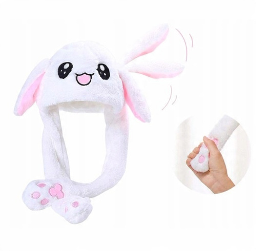 Czapka Królicze Ruchome Uszy Kigurumi Hat Rabbit