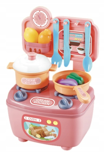 Mini Kuchnia Garnki Kuchenka Podróżna + Warzywa