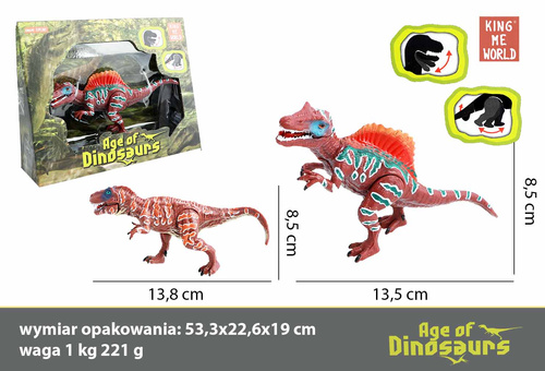 DINOZAURY MIX 2 WZ PAK 96/192 
Wymiary z op 16x5,5x12,5 cm / Waga 82 g