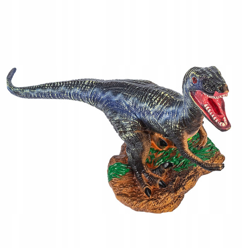 FIGURKA DINOZAURA REALISTYCZNE RÓŻNE WZORY Z DŹWIĘKIEM 15x35