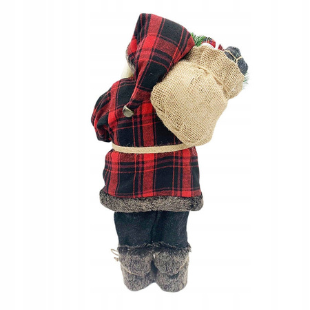 Figurka Ozdoba Świąteczna Bożonarodzeniowa Mikołaj Z Prezentami 45cm