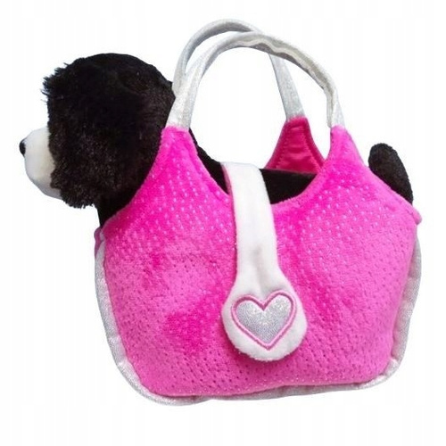 Pluszowy Piesek Border Collie W Torebce Do Zabawy I Opieki Przez Dzieci