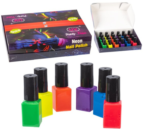 BEZPICZNE LAKIERY DO PAZNOKCI NEONOWE ŚWIECĄ W ŚWIETLE UV