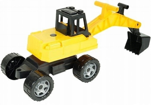 Lena Duża Koparka Jeździk Ruchoma Łyżka Żółta Koparka