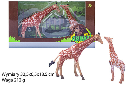 ŻYRAFY 2 SZT PAK 72 
Wymiary 32,5x6,5x18,5 cm / Waga 212 g