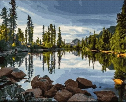 Malowanie Po Numerach Jezioro 40X50 Z Ramą