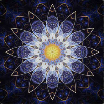 Mozaika Diamentowa 7d Haft Diamentowy Mandala Blue 30x30