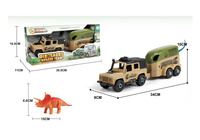 AUTO JEEP Z PRZYCZEPĄ ZABUDOWANĄ  + DINOZAUR KARTON OTWARTY  PAK 48/24
śrubokręt w zestawie , odkręcane koła i przyczepa