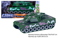 Czołg omijający przeszkody na baterie zabawka dla dzieci militaria