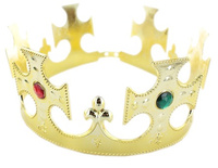 KORONA KRÓLA ZŁOTA ROZKłADANA Z KAMIENIAMI*10 PACZKA 600
